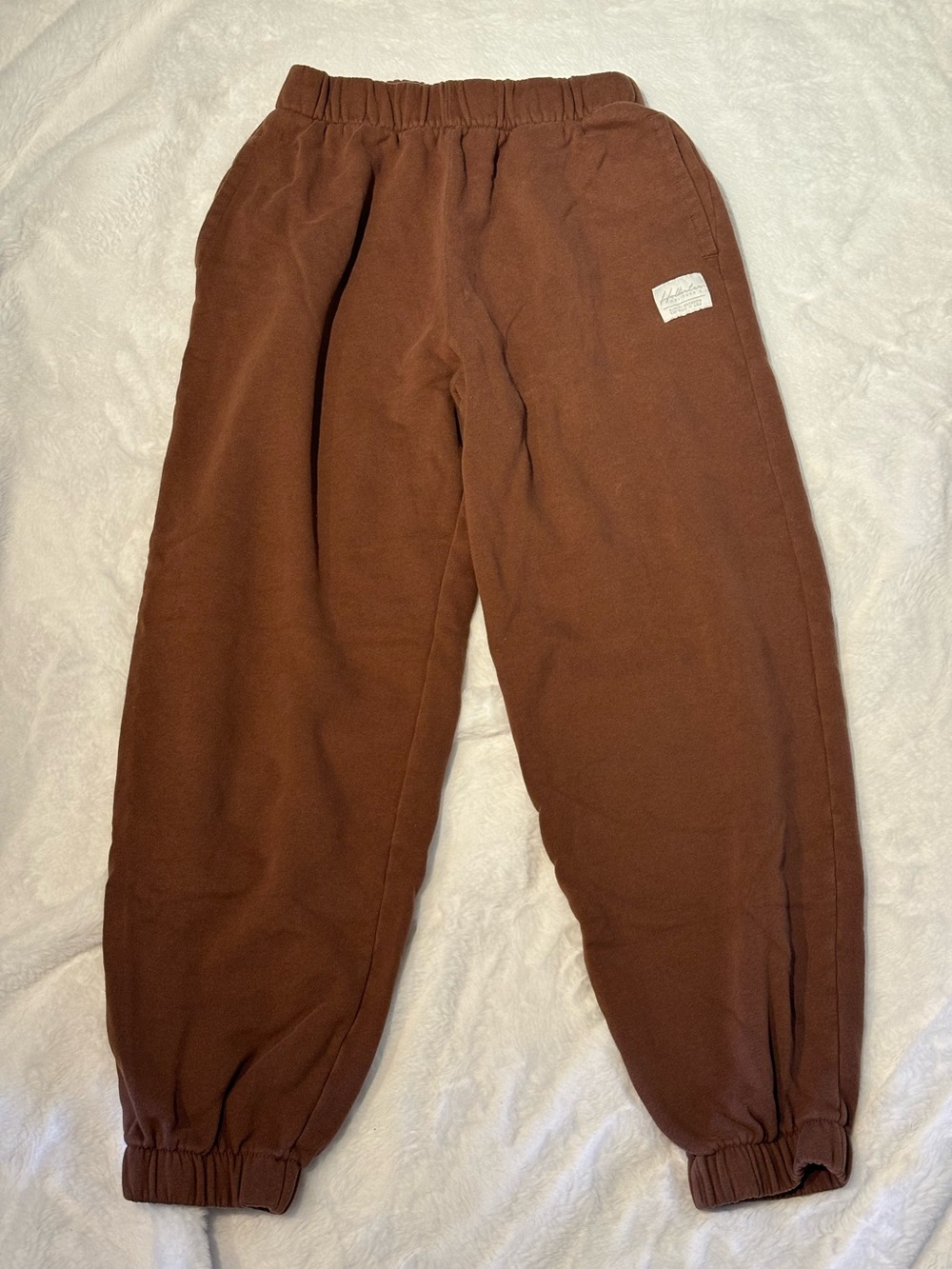 brown sweatpants—Hollister